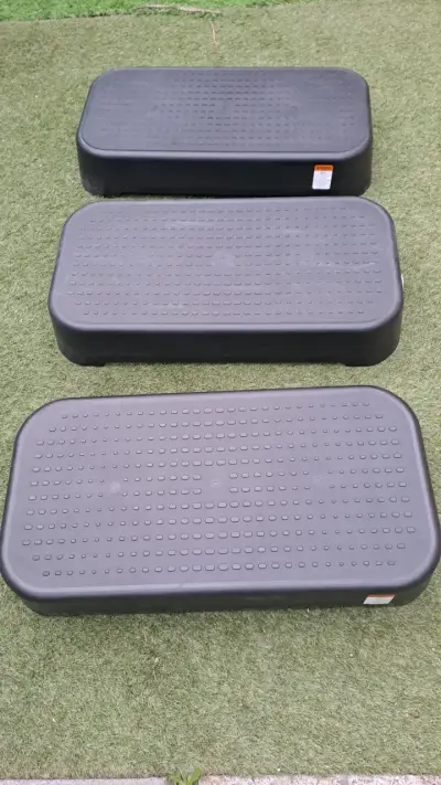 Set de 3 steps para ejercicio aeróbico negro - miniatura 5
