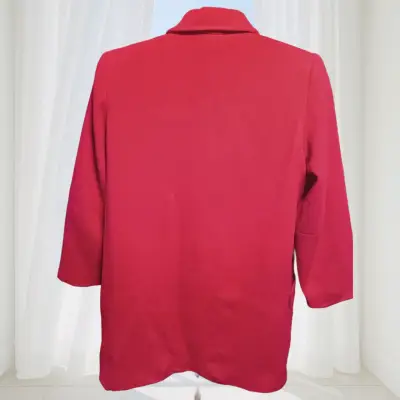 Blazer rojo elegante para mujer vintage - miniatura 4