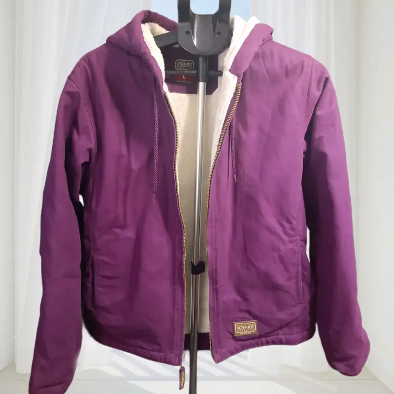 Chaqueta Morada con Capucha Schmidt