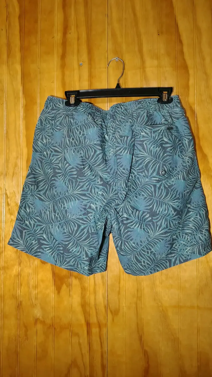 Shorts de playa estampados verde para hombre - 2