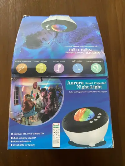 Proyector de Luz Nocturna Aurora con Altavoz - miniatura 1