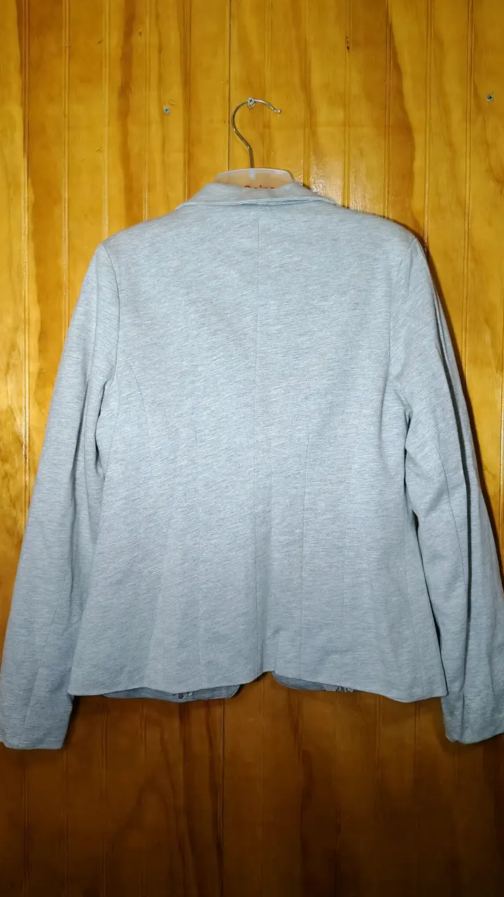 Blazer gris claro para mujer - 2