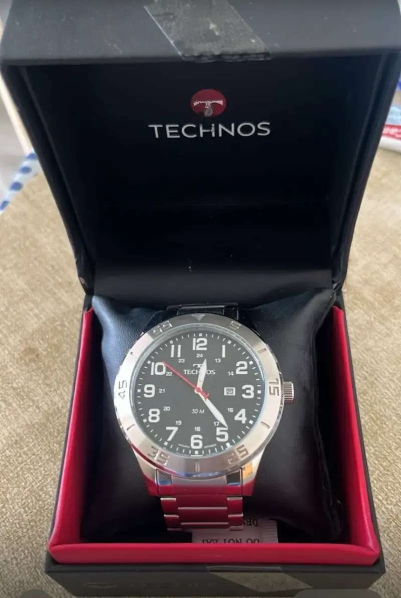 Reloj Technos de acero inoxidable con caja - 4