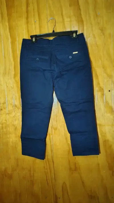 Pantalones Capri Azul Oscuro Mujer - miniatura 2