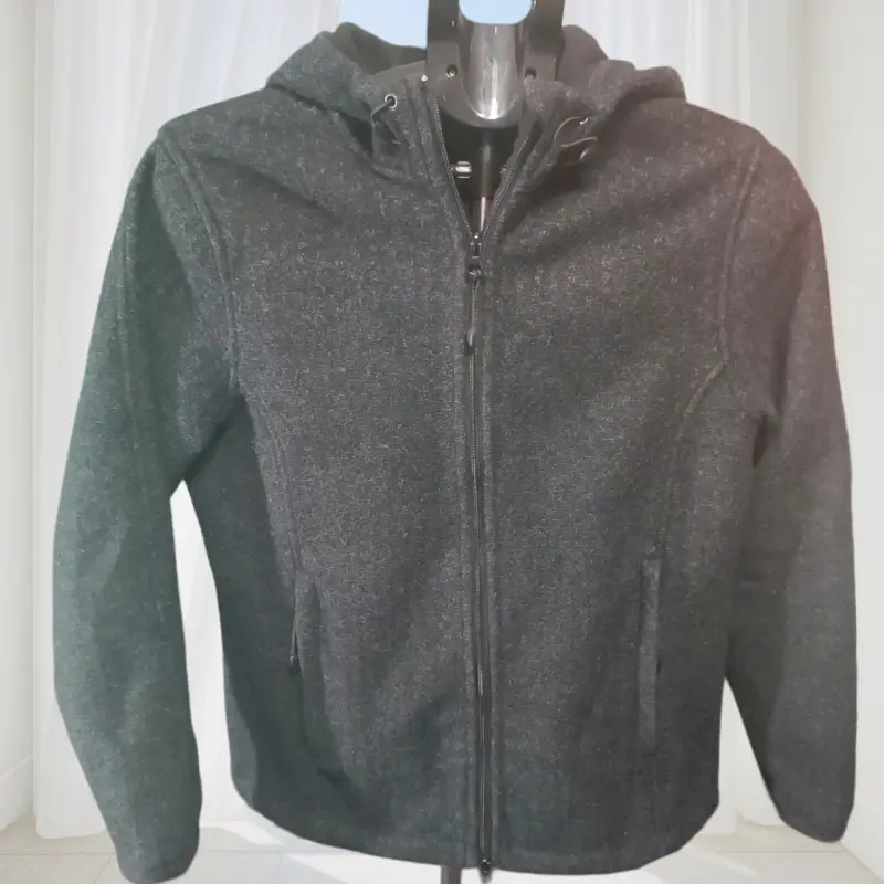 Chaqueta con capucha gris oscuro unisex - 2