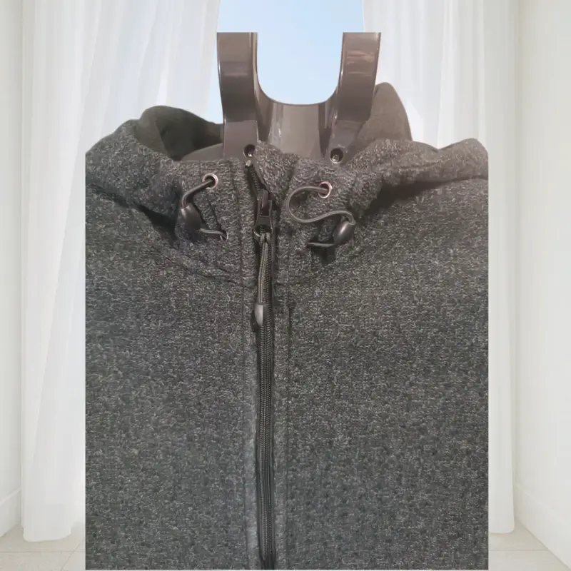Chaqueta con capucha gris oscuro unisex - 4
