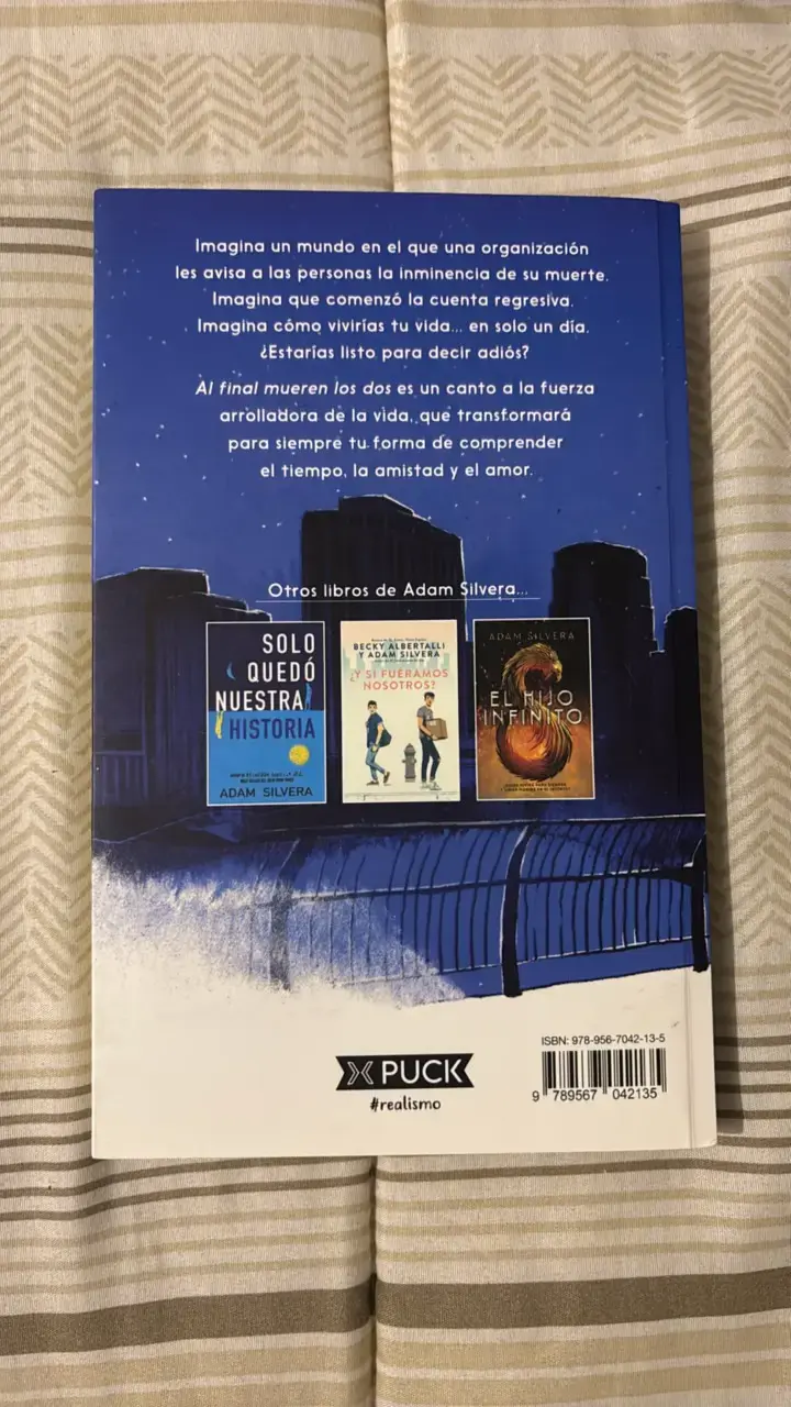 Libro 'Al Final Mueren Los Dos' de Adam Silvera - 2