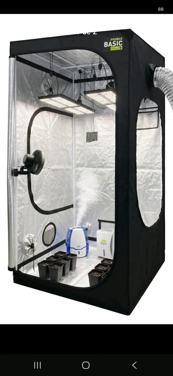 Carpa de Cultivo full equipo con Iluminación LED