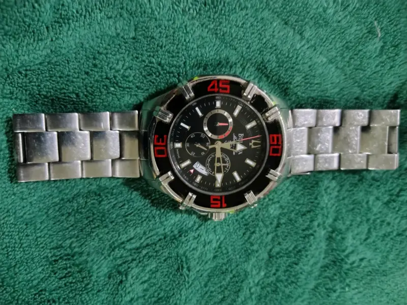 Reloj Bulova de acero inoxidable con cronógrafo - 1
