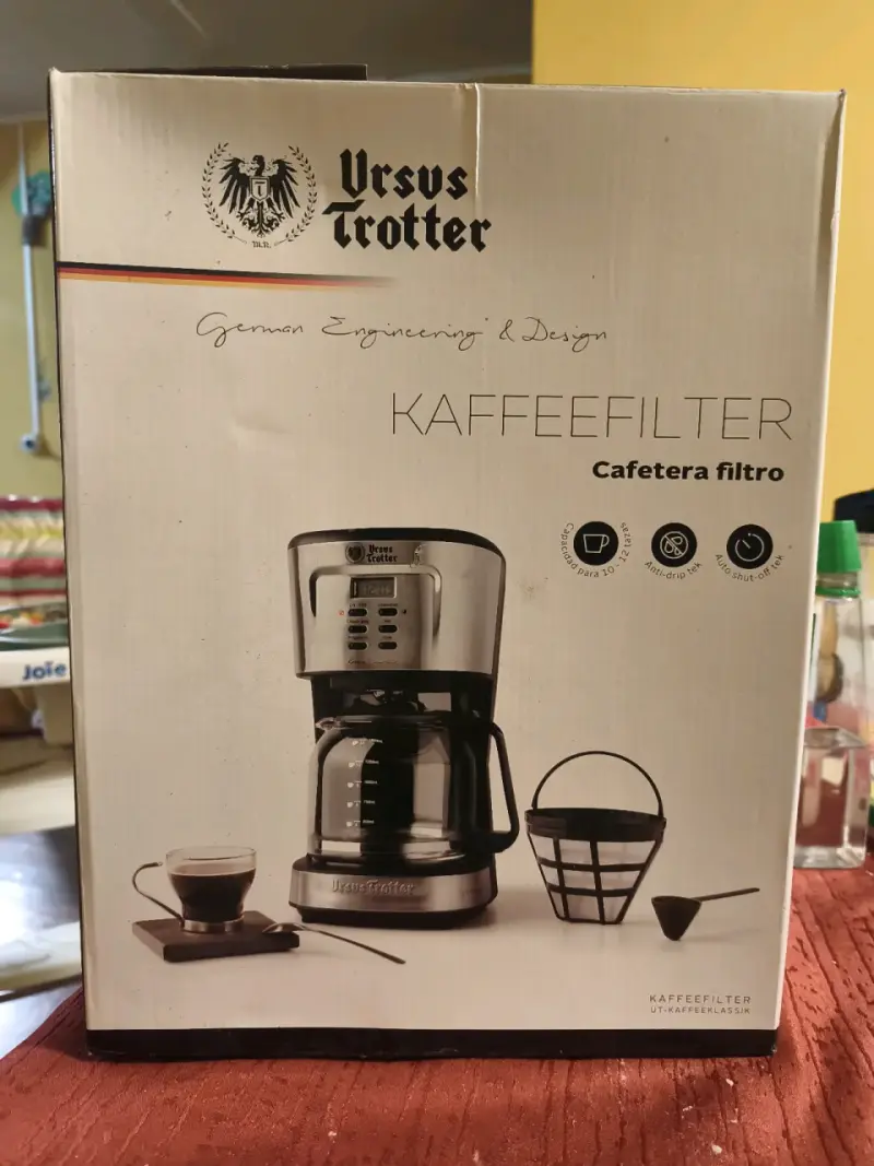 Cafetera filtro Ursus Trotter con capacidad para 10 tazas - 1