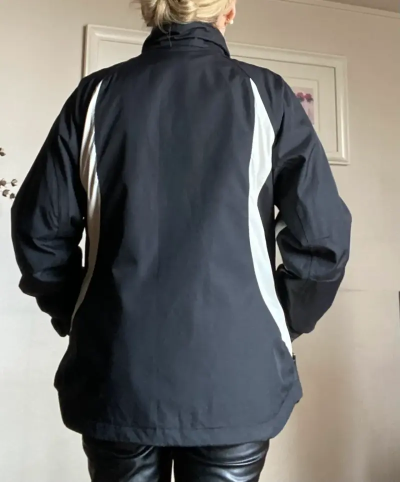 Chaqueta impermeable Columbia negra para mujer - 2