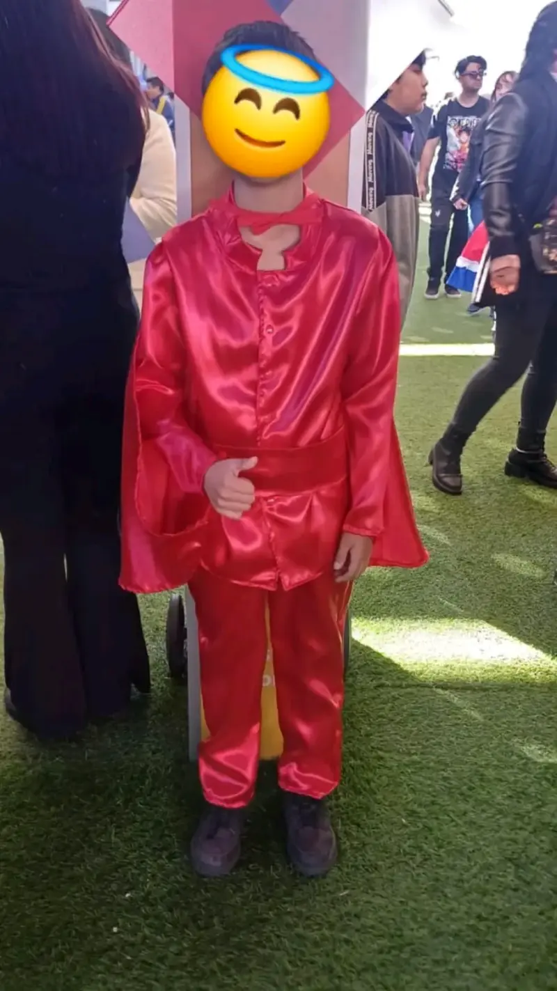 Traje la diablada de niño talla 12