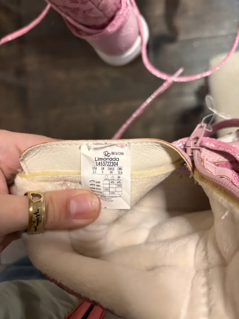 Botas para niña rosadas con forro interior - 6