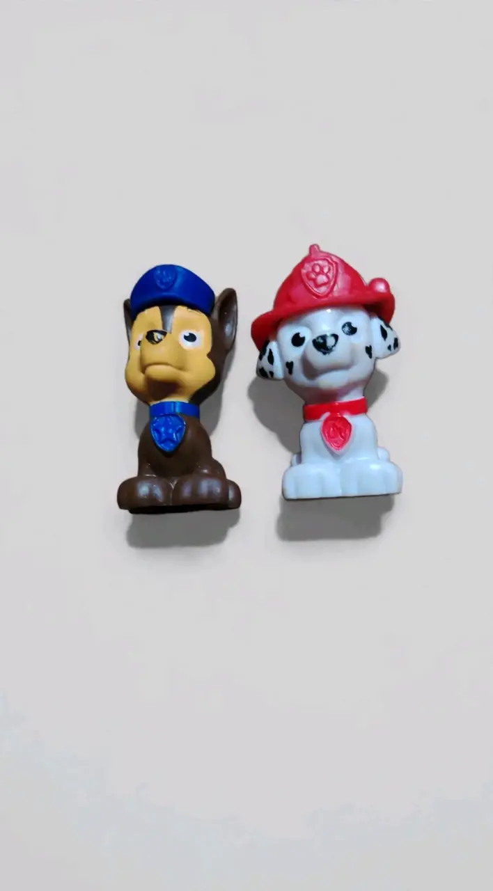 Figuras de personajes Paw Patrol Chase y Marshall