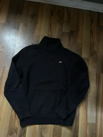 Polerón negro Tommy Jeans con cierre - miniatura 1