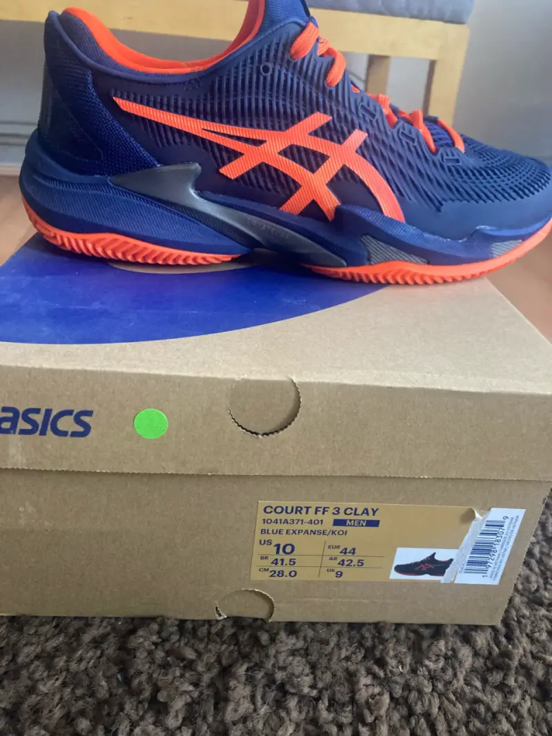Zapatillas Asics Court FF 3 Clay Hombre Azul/Naranja - 1