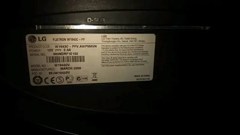 Monitor LG de 19 pulgadas en buen estado - 3
