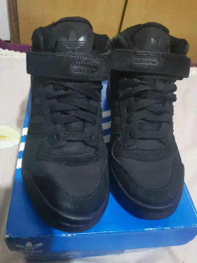 Zapatillas negras Adidas Forum Mid W - miniatura 1