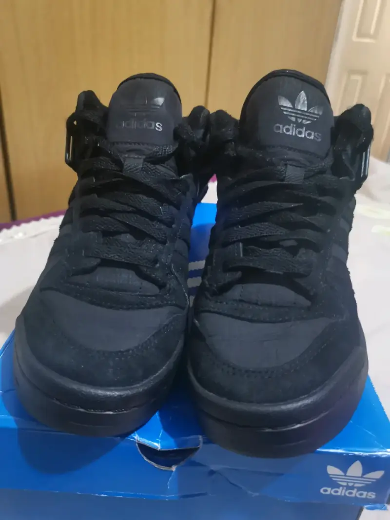Zapatillas negras Adidas Forum Mid W - 2