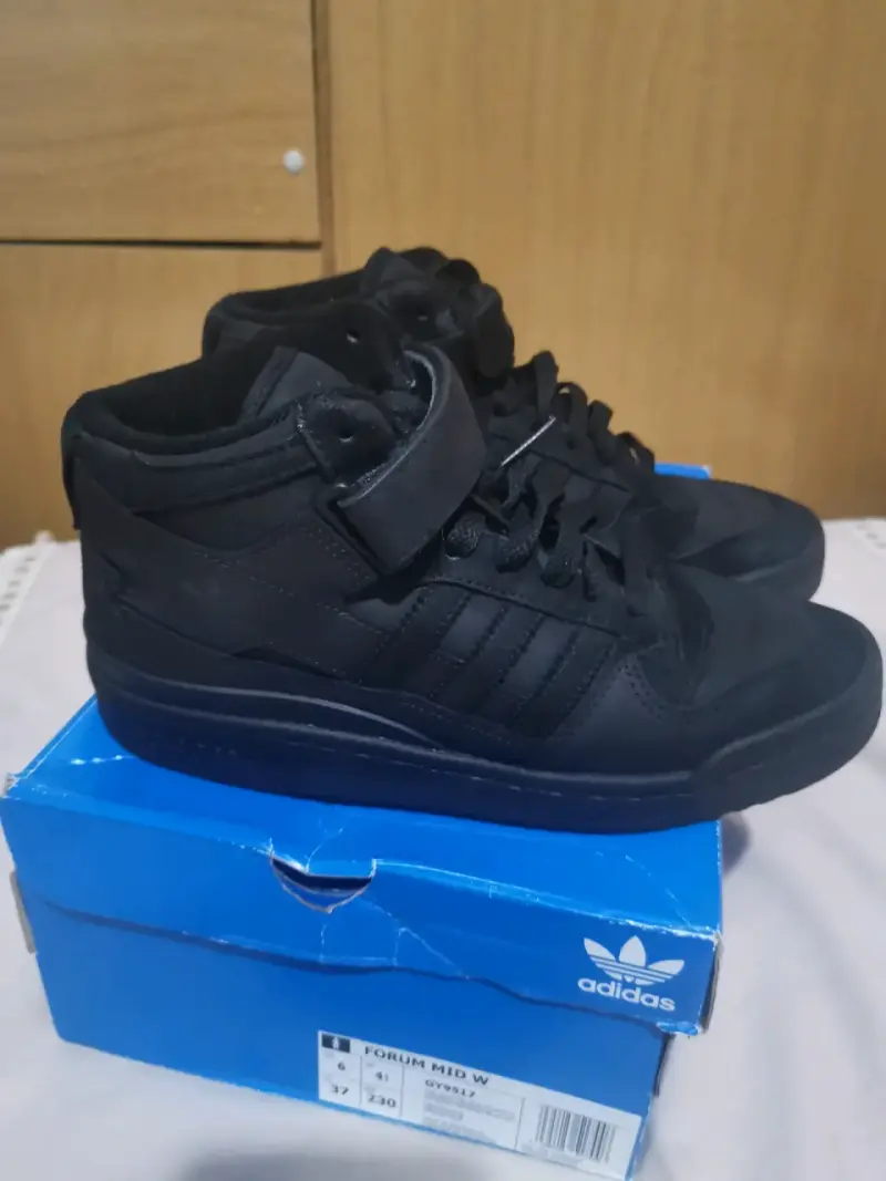 Zapatillas negras Adidas Forum Mid W - 3