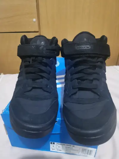Zapatillas negras Adidas Forum Mid W - miniatura 5
