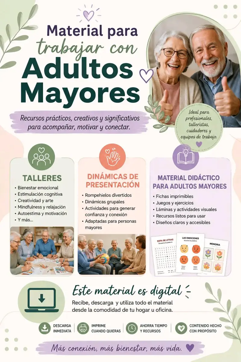 Material Digital para Trabajar con Adultos Mayores