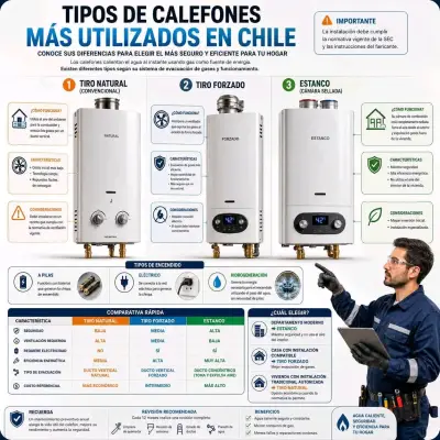 Mantención e instalación de calefón multimarcas - miniatura 1