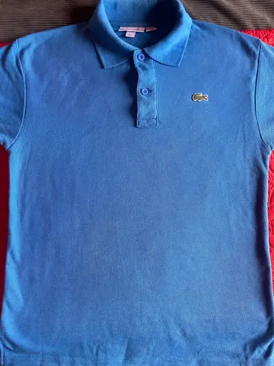 Polera Polo Azul Lacoste Clásica - miniatura 1