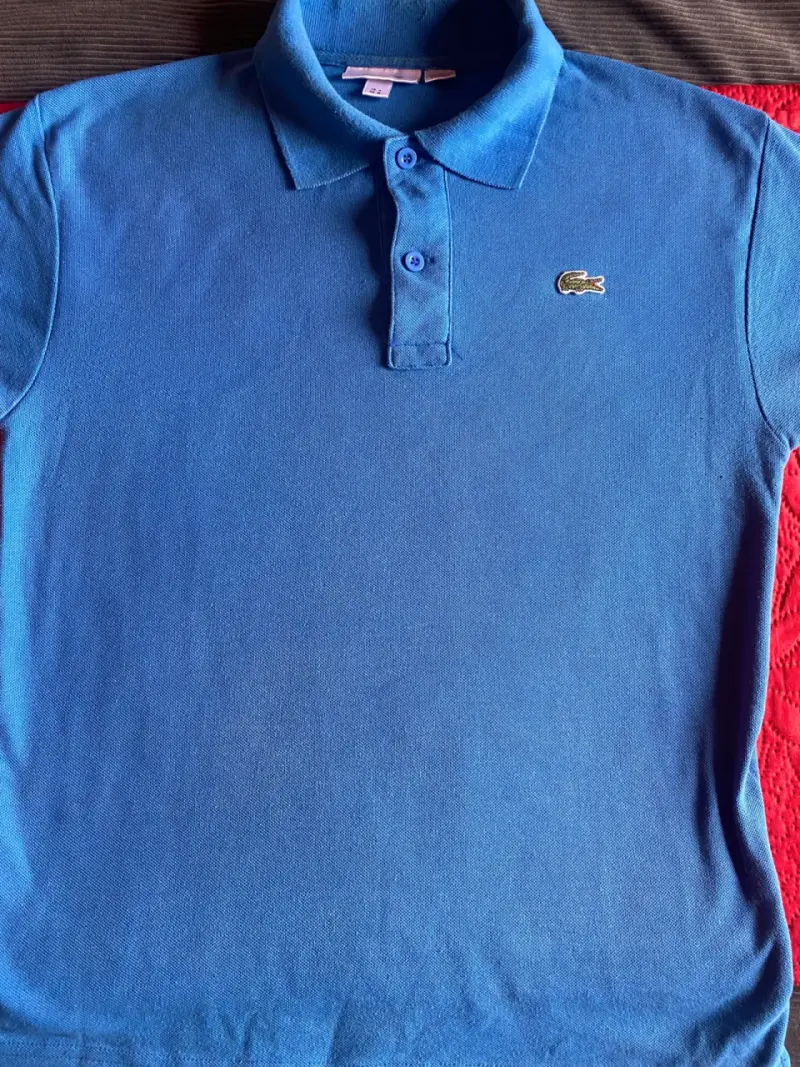 Polera Polo Azul Lacoste Clásica - 2