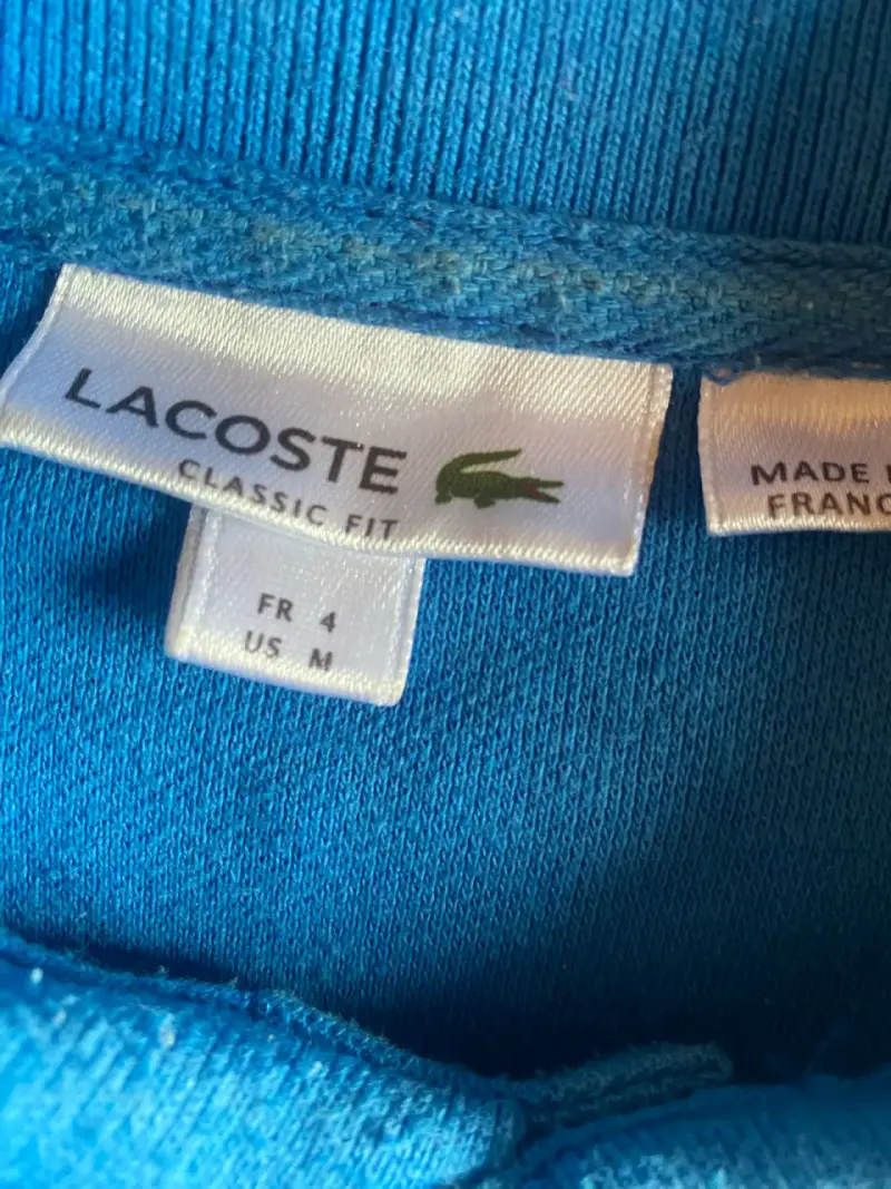 Polera Polo Azul Lacoste Clásica - 3