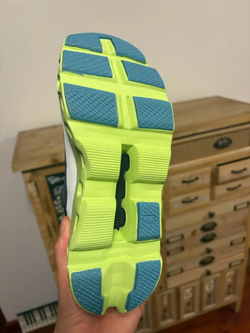 Zapatillas deportivas On Cloudtec azul y verde - 5