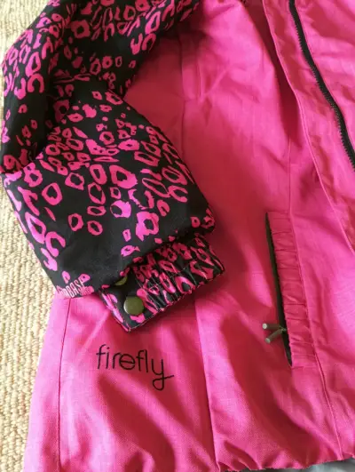 Chaqueta de esquí rosa para mujer con capucha - miniatura 6