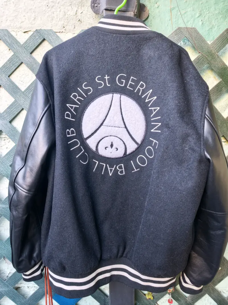 Chaqueta Varsity PSG Negra y Roja - 4