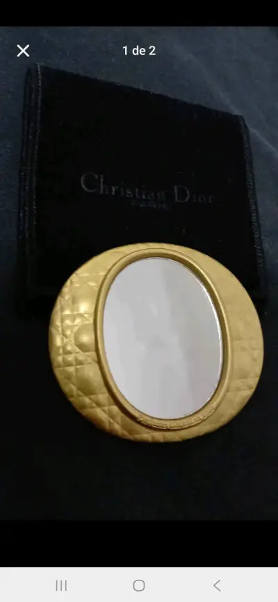 Espejo compacto dorado Christian Dior - miniatura 1