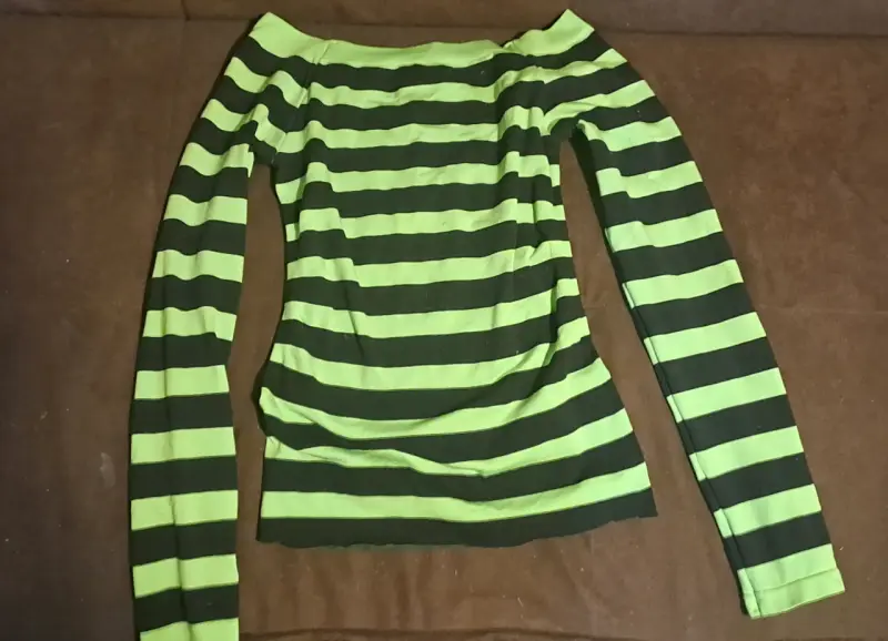 Polera elasticada de rayas (todas las tallas)
