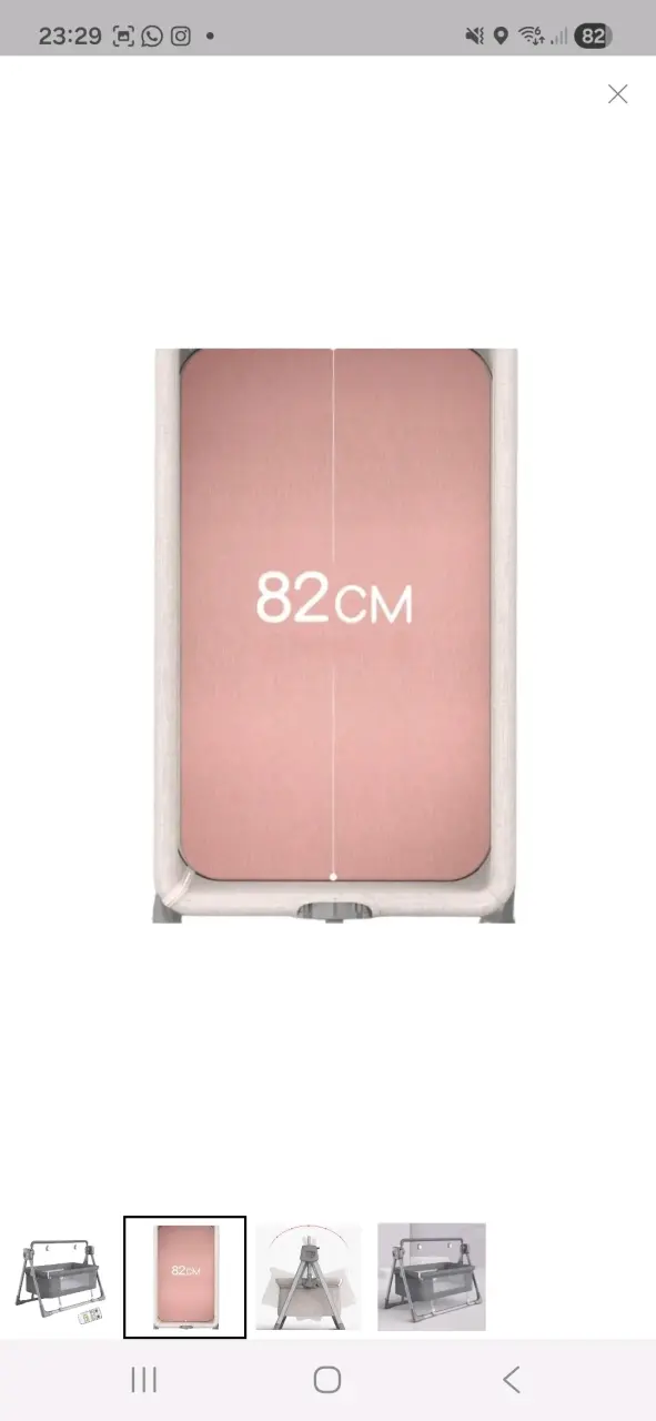 Cuna mecedora para bebé con control remoto - 2