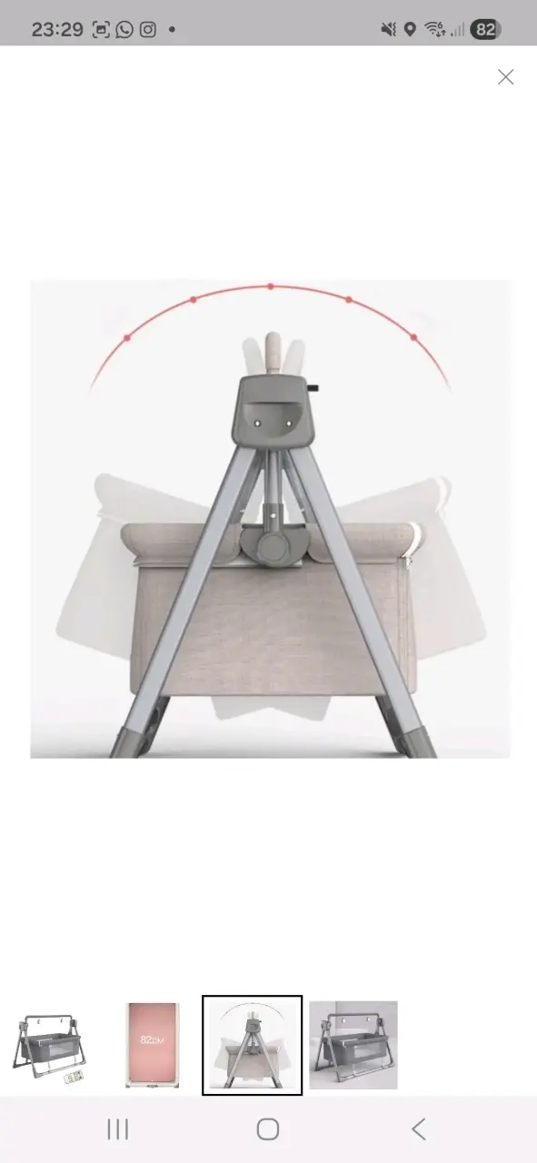 Cuna mecedora para bebé con control remoto - 3
