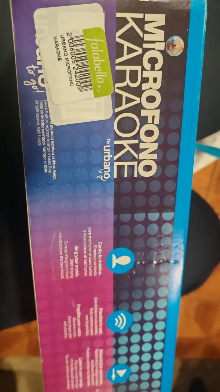 Micrófono Karaoke Bluetooth Urbano To Go - 3