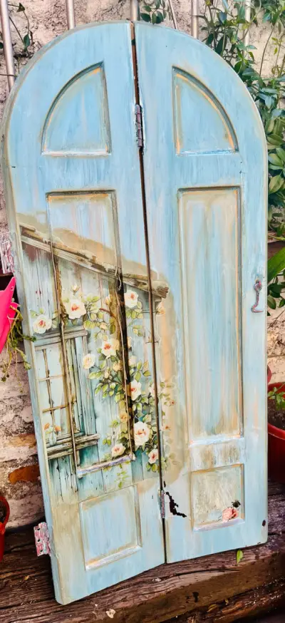 decorativo postigos  vintage con diseño retro - miniatura 1