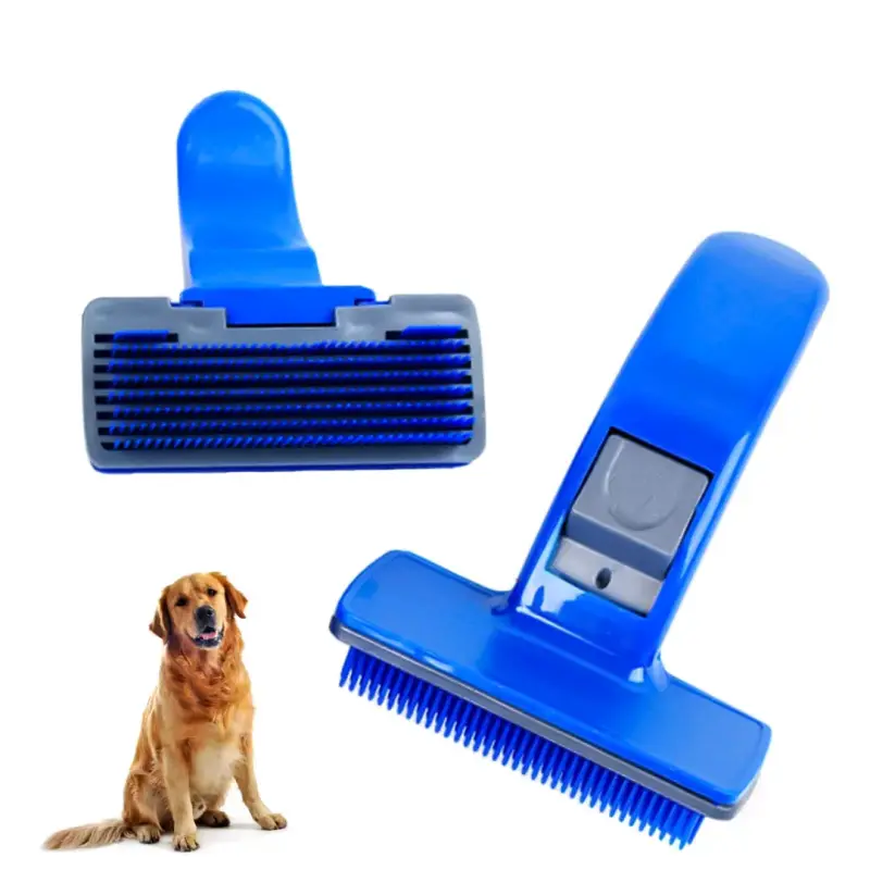 Cepillo Desenredante para Mascotas Azul - 4