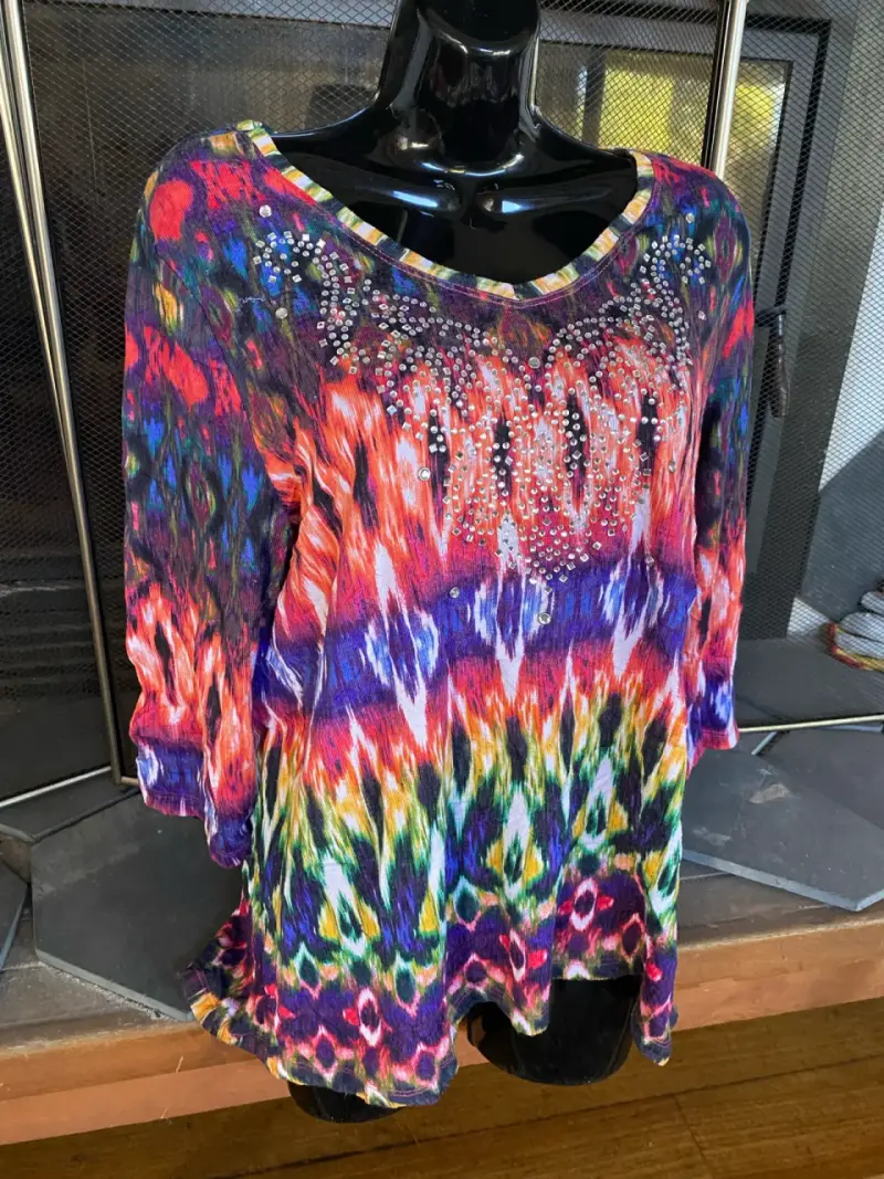 Lote de blusas estampadas coloridas para mujer - 1