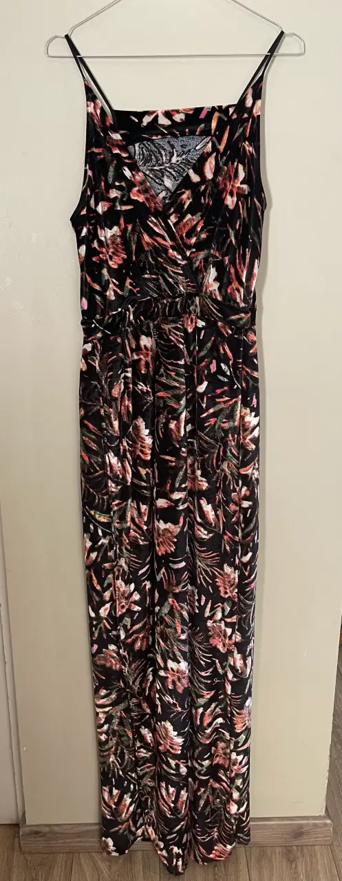 Vestido Velvet largo estampado floral