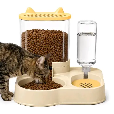 Dispensador automático de comida y agua para mascotas - miniatura 1