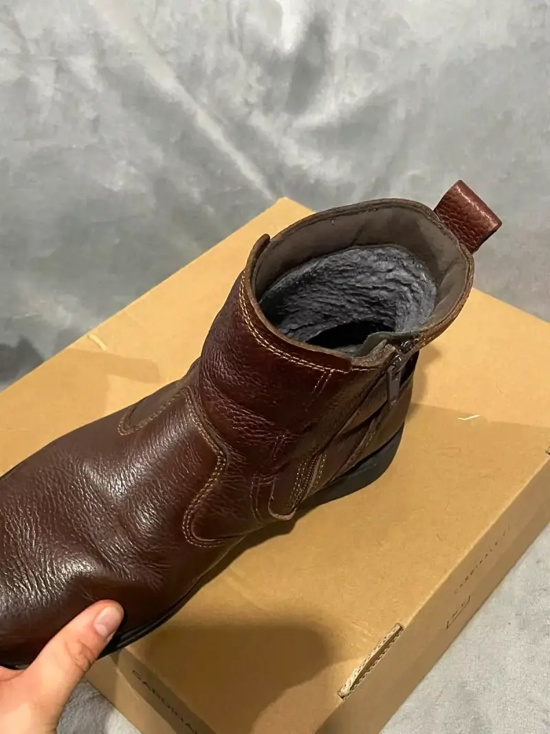 Botines de cuero marrón para hombre Cardinale - 2
