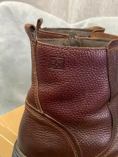 Botines de cuero marrón para hombre Cardinale - miniatura 4