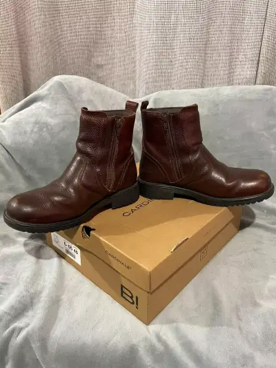 Botines de cuero marrón para hombre Cardinale - miniatura 5