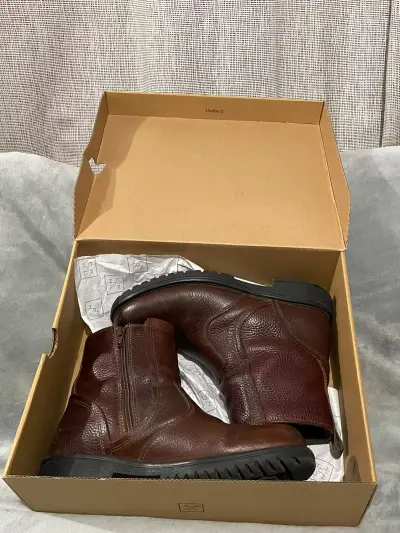 Botines de cuero marrón para hombre Cardinale - miniatura 6