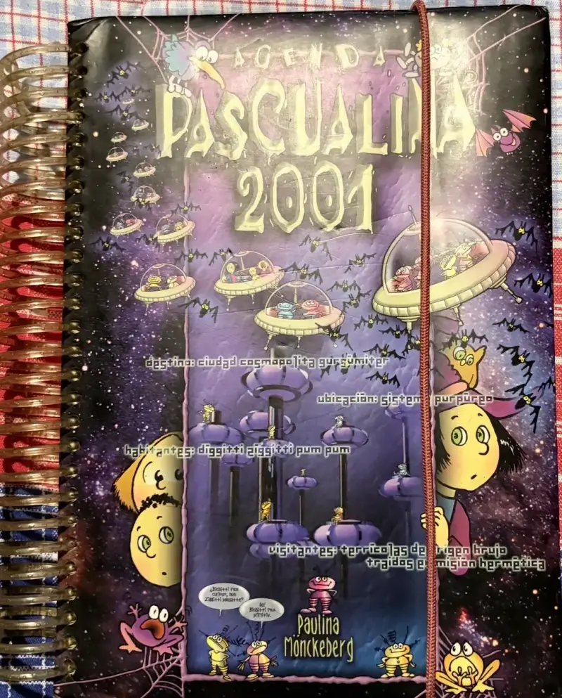 Agenda Pascualina 2001 con diseño de brujas - 1