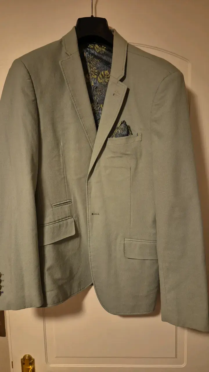 Blazer verde claro elegante para hombre