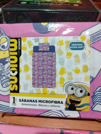 Sábanas Microfibra Minions 1.5 Plazas - miniatura 1
